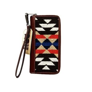 NEW Shyanne Women's Frontier Southwestern Woven Leather Wallet Cowgirl Western